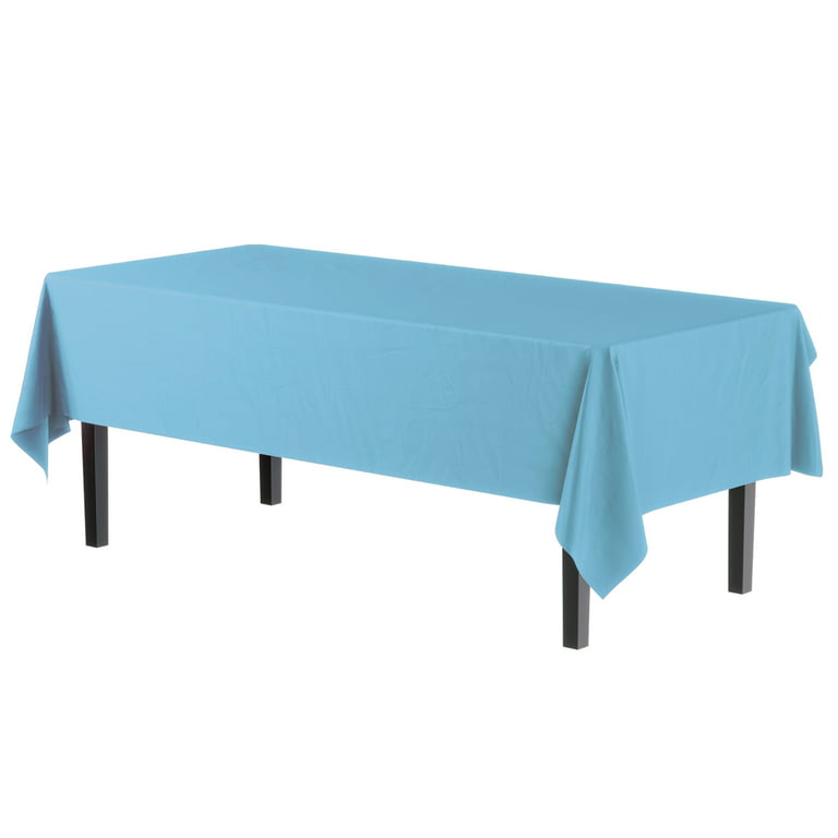 Light Blue Plastic Table Roll