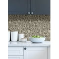 thumbnail image 4 of Nuwallpaper Charcoal Terrene Peel & Stick Wallpaper, 4 of 7