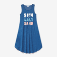thumbnail image 2 of PatPat Family Matching Sets Blue Tank Top or Flowy A-Line Tank Dress with Pockets, 2 of 4