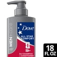 thumbnail image 3 of Dove Men+Care Shampoo & Conditioner Seal Hydration & Strengthen Hair All Star Comfort, 18 fl oz, 3 of 8