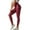 Red, variant on Fvwitlyh Pantoufles Pour Femmes Women'S Fashion Leisure Nightclub High Waist Solid Color Slim Fit Pu Leather Pants Imitation Leather Autumn And Winter Leggings Grey,S