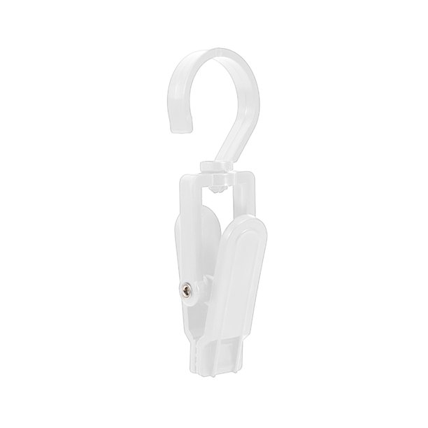 Gancho giratorio de plástico superfuerte para cortina, pinza para ropa, para sombreros, pantalones, toallas, artículos de playa, rotación de 360 grados, para uso doméstico.