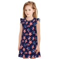 thumbnail image 1 of Balery American Stars Camisón de princesa para niñas, pijama de algodón con mangas abullonadas, suave y bonito.-X-Large, 1 of 6
