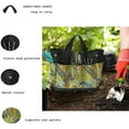 thumbnail image 3 of Garden Tool Bag for Garden Tools, Multi-Purpose Garden Tool Bag, Waterproof Oxford Garden Tool Storage Bag with 9 Small Pockets, Garden Tool Bag, Black+Yellow Flower, 3 of 7