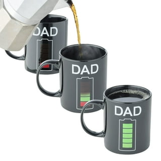 Battery Color Changing Mug Programmer Coffee Fuel Gift Cup Thermo Heat  Sensitive