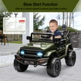 thumbnail image 4 of EastVita Kids 12V Ride on Car Truck Electric Vehicles with Remote Control Spring Suspension, LED Lights, Bluetooth, 3 Speeds, 4 of 7