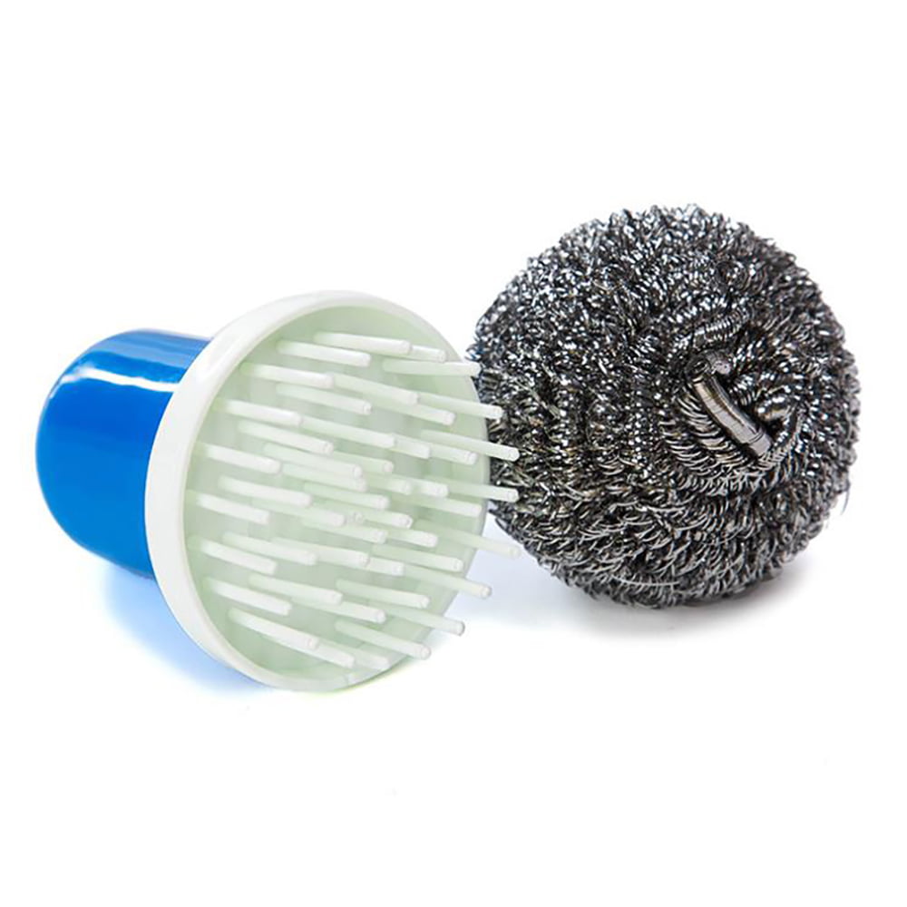 3pcs Stainless Steel Cleaning Ball Brush Pot Washing Dishes Remove Stains Steel 
