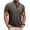 Coffee, variant on Eltusu Men's Polo Shirts, Pullover Short Sleeve Cotton Summer Shirts with Collar Gray Size 2XL