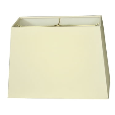 Royal Designs 14" Rectangle Hard Back Lamp Shade Eggshell