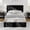 Black, variant on King Size Platform Bed Frame with 4 Storage Drawers, Adjustable Headboard, Wood Slats, No Box Spring, White