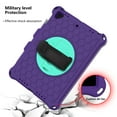 thumbnail image 7 of iPad 9.7 2018/2017 Case with Screen Protector, Dteck iPad 6th Gen / iPad 5th Gen / iPad Air 9.7 / iPad Pro 9.7 Case, Heavy Duty Shockproof Case with 360 Rotating Kickstand Shoulder Strap, Purple+Mint, 7 of 7