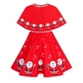 thumbnail image 3 of Girls Dress Santa Red Cape Cloak Christmas New Year 8 Years, 3 of 8