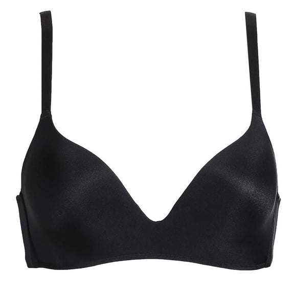 Comfortable Seamless Bras Fashion Sexy Wire Free Women Lingerie Highlight Push Up Bra Full Temptation Solid Bra Black 75B