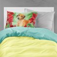 thumbnail image 2 of Carolines Treasures CK1324PILLOWCASE Rhodesian Ridgeback Poinsettas Fabric Standard Pillowcase, 2 of 2