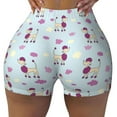 thumbnail image 2 of Lsque Poodle Dog Pattern High Waisted Biker Shorts for Women-Tummy Control Fitness Athletic Workout Running Yoga Gym Shorts,Moisture-Wicking-Medium, 2 of 9