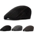 thumbnail image 2 of TELOLY Newsboy Cap for Men,Warm Breathable Wool Hat,Comfortable Wear Men'S Hats & Caps,Black, 2 of 5