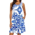 thumbnail image 6 of Summer Sundress for Women Causal Loose Tshirt Dresses Swing Beach Dress with Pockets, 6 of 6