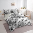 thumbnail image 3 of Castle Fairy Flying Butterlies 7-Piece Twin Bedding Sets for Teenager Boy Girl,Black Grey Bedding Comforter Set,Abstract Gradient Breathable Sheet Sets,Super Cozy Room Decor, 3 of 8