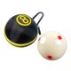 thumbnail image 5 of Bola de billar de entrenamiento con puntos rojos, bola de billar de repuesto de resina con cremallera bolsa de almacenamiento amarilla, 5 of 9