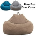 thumbnail image 4 of Bean Bag Chair Cover Only Storage Stuffed with Inner Liner Cotton Canvas Beanbag Seat Covers(Without Filling), 4 of 11