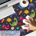 thumbnail image 2 of Long Mouse Pads for Desk,DarkBlue Dinosaurs InSpace Pattern Desk Mats on Top Of Desks, Desk Mouse Pad Extra Large with 3mm Non-Slip Base and Stitched Edge for Gaming,Office,Work,Home 47.3"x23.6", 2 of 6