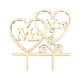 thumbnail image 4 of MLINS  2 Pcs Wedding Cake Topper Centerpiece Decoration Bridal Shower Party Cupcake Decorations Bride, 4 of 8