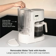 Thyme & Table 12-Cup Programmable Drip Coffee Maker with 60oz Water Reservoir, 4 Brew Modes, and Warming Plate, Sand White