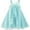 Light Cyan, variant on Girls Dress A-line Halter Flower Multi Layer Chiffon 4