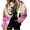 E Multicolor, variant on ITSAME Womens Halloween Print Fleece Hoodie Long Sleeve Pullover Drawstring Loose Casual Hooded Sweatshirt Size 2XL