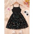 thumbnail image 6 of HWJAD 1-8 Years Baby Girls Spaghetti Strap Dress Toddler Princess Dresses Kids Tulle Casual Sundress Summer Dress, 6 of 6