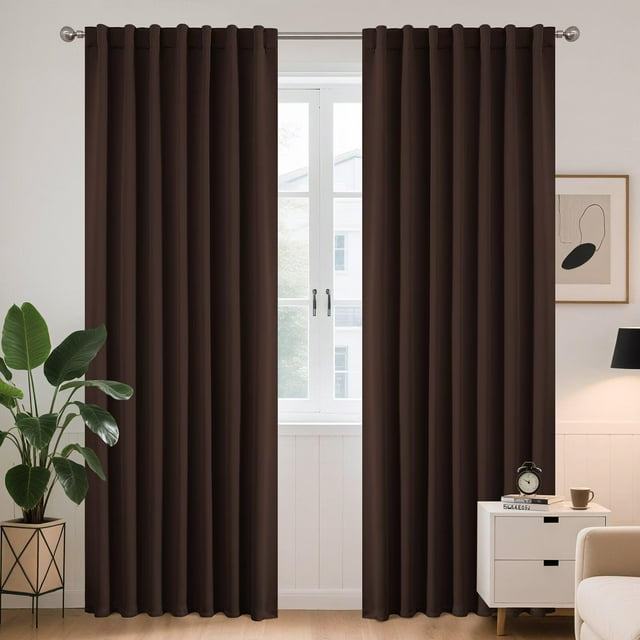 Joydeco Cortinas opacas de 84 pulgadas de largo para dormitorio, cortinas opacas de 84 pulgadas de largo, 2 paneles, juego de cortinas y cortinas para oscurecer la habitación para la ventana de la sal