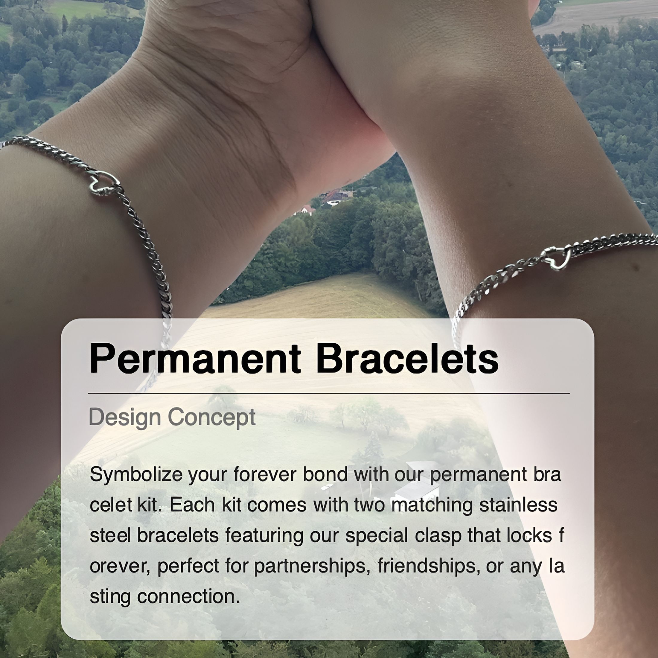 DESIGNICE 2026 New Permanent Bracelet Kit for Couples-Diy Forever Bracelet Making Gift Friendship Bracelets,Locked Bracelet for Anniversary&Date Night,Valentine'S Day Bracelets Jewelry Gifts