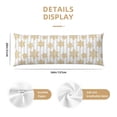 thumbnail image 2 of KLL Ultra Soft Microfiber Body Pillow Cover/Pillowcases 20"x54" with Hidden Zipper Closure-Gold Snowflake, 2 of 5