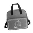 thumbnail image 5 of S SERENABLE Sewing Machine Carrying Case, Sewing Machine Carry Bag Zipper Convenient Sewing Supplies Yarn Storage Holder Sewing Tote Bag Gray, 5 of 8