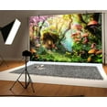 thumbnail image 4 of Fairy Tale Wonderland Backdrop Enchanted Mushroom Forest Cartoon Background Kids Girls Princess Birthday Party Baby Shower Party Decorations Banner Photo Booth Props 10X8FT, 4 of 5