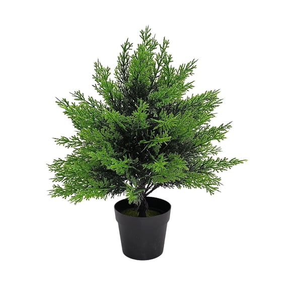 Tdxkok Artificial Potted Plant with Pot Realistic PVC Tropical Faux Plant Decorative Greenery for Home office Living Room Kitchen Desk Shelf Decoration