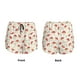 thumbnail image 3 of Balery Cartoon Flat Mushrooms Pantalones cortos deportivos para mujer con forro y dos bolsillos, elásticos, para entrenamiento, gimnasio, yoga-Medium, 3 of 7