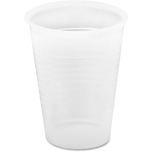 Genuine Joe Plastic Cups, Translucent, 12 oz, 1,000 count