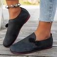 thumbnail image 5 of HTHLVMD Slip On Casual Flat Shoes, Comfortable Non-Slip Daily Shoes, Traditional Chinese Style Flats, Fashion Shoes, Women's Casual Flat Shoes - Lightweight for Daily Use - Rubber Sole, Black 5.5, 5 of 7