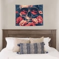 thumbnail image 4 of Picia Skull With Roses And Sunglasses Pattern Tapestry-Tapestries for Bedroom Living Room Dorm(29x37"), 4 of 8