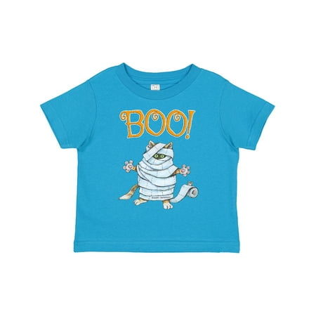 

Inktastic Boo with Mummy Cat Gift Toddler Boy or Toddler Girl T-Shirt