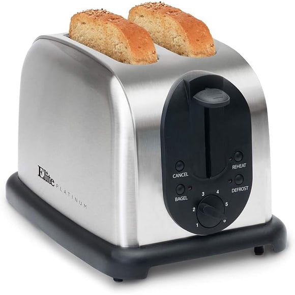 Tostador de 2 rebanadas Elite Platinum ECT-200X Acero inoxidable