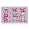 thumbnail image 1 of Anime Cutting Board, Kitty Doodles Emotions Funny Animal Lover Theme Japanese Art Print, Decorative Tempered Glass Cutting and Serving Board, Large Size, Purple Pink Blue, by Ambesonne, 1 of 1