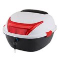thumbnail image 1 of 28L Motorcycle Tail Box Rear Trunk Large Capacity Motorbike Luggage Storage Case Waterproof with 2 Keys Side Snaps , ideal for outdoor riding, mountain biking, road cycling, sports training & weeke..., 1 of 6