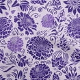thumbnail image 1 of oneOone Rayon Dark Purple Fabric Asian Chinese Flower Sewing Material Print Fabric By The Yard 56 Inch Wide, 1 of 5