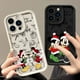 thumbnail image 4 of Funda de teléfono para iPhone 16, 15, 14, 13, 12 Mini, 11 Pro Max, 16 Plus, X, 15Pro, Mickey, Minnie Mouse, Navidad, cubierta a prueba de golpes, 4 of 5