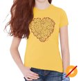thumbnail image 3 of Del Sol Youth Girls Crew Tee - I Heart Flowers, Butter T-Shirt - Changes from Purple to Vibrant colors in the Sun - 100% Combed, Ring-Spun Cotton, Short Sleeve, 3 of 3