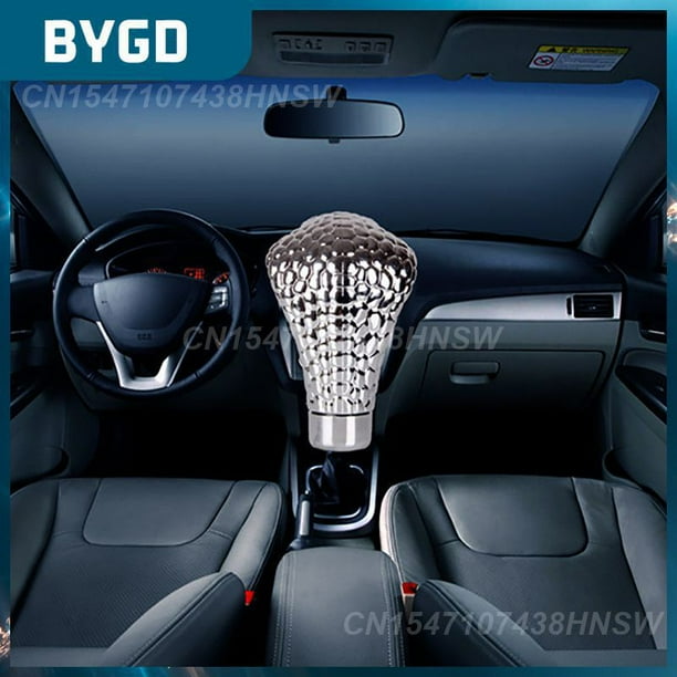 Universal Car Gear Shift Knob Set Five Modes Led Eyes Chrome Snake Shift Lever Cool Auto Car Manual Gear Shift Knob StickSilverUnited States He Qiyong unisex