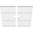 thumbnail image 2 of 18"OD x 3"ID x 6 1/4"C x 1"P Rubik Architectural Grade PVC Contemporary Ceiling Medallion, Two Piece, 2 of 11