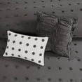 thumbnail image 2 of Gracie Mills Mikel Chenille Dot Cotton Jacquard Comforter Set with Euro Shams and Throw Pillows - GRACE-9444, 2 of 5